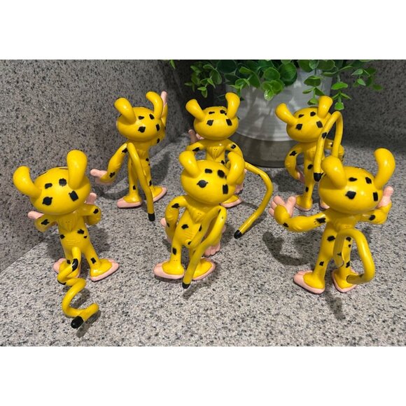 MarsupiLami Figures Bend-Ems Bendable Poseable Figure 90's Lot of 6 - Picture 3 of 3